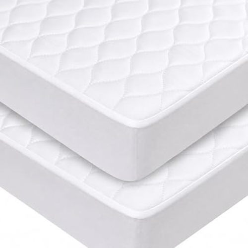 American Baby Company 2 Pack Waterproof Mini Crib Mattress Protector 38x24