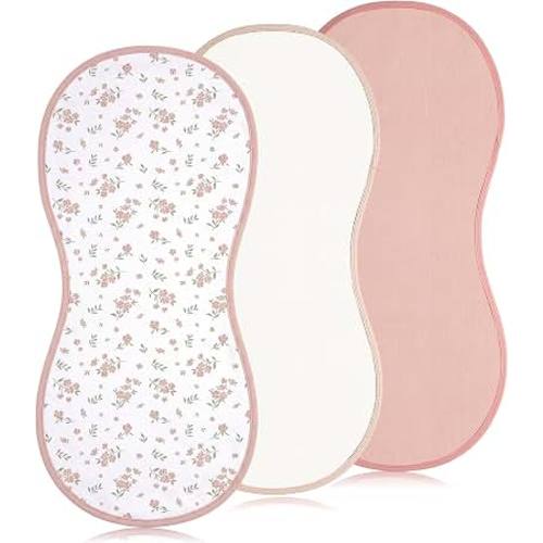 Amazon.com: Hahafelt 3 Pcs Baby Changing Pad Liners,Pastel Style,Pink | Compatible with Peanut Changer, Organic Cotton Cover, Waterproof Backing, Washable Reusable, Warm Soft for Baby
