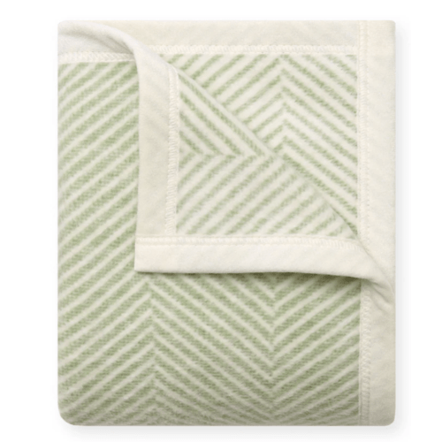 Harborview Herringbone Sprout Green Mini Blanket