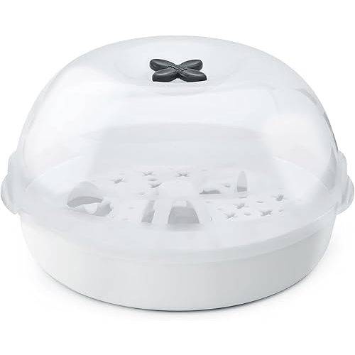 NUK Micro Express Microwave Baby Bottle and Accessory Sterilizer, a Fast & Effective Sterilization, Using Natural Steam