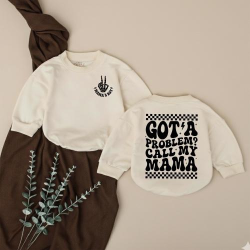 Got A Problem Call My Mama Bubble Romper, Funny Baby Outfit, Mama’s Boy Clothes