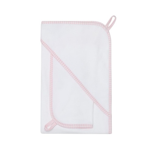 Pink Gingham Towel - Baby