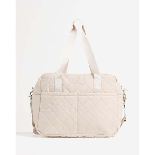 Sand Quilted Nappy Bag