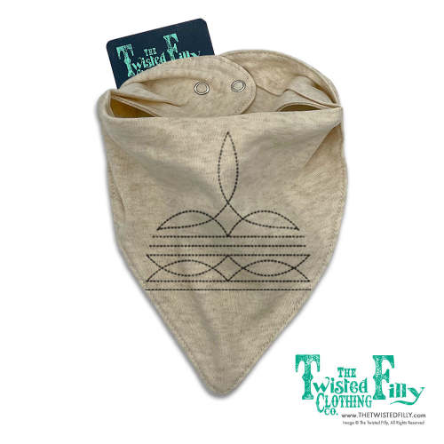 Boot Stitch - Infant Bandana Bib - Assorted Colors – The Twisted Filly Clothing Co.