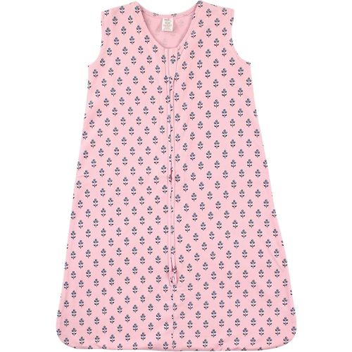 Touched by Nature Unisex Baby Organic Cotton Sleeveless Wearable Sleeping Bag, Sack, Blanket, Tiny Flower, 18-24 Months