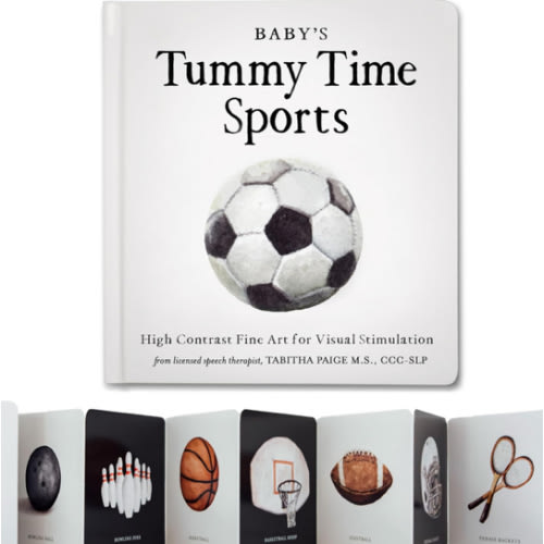 Baby's Tummy Time Sports: High-Contrast Fine Art for Visual Stimulation (Tabitha Paige Children's Book Series)