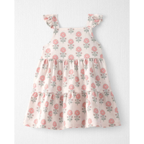 Baby Girl Organic Cotton Tiered Dress in Rosebud Petal Print  - Little Planet | Carter's