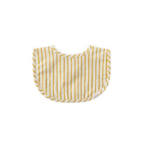 Water Repellent Everyday Essential Baby Bib - Stripes Away Marigold