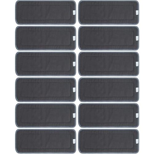 Babygoal Baby 5-Layer Charcoal Rayon from Bamboo Reusable Liners for Cloth Diapers Nappies,Pack of 12 Inserts,12ZTN