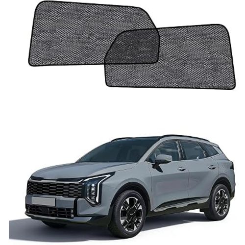 Car Window Shades for Kia Sportage(2023-2026), 2-Pack Rear Window Sun Shades for Baby – Breathable Mesh, UV & Heat Blocker, Privacy Protection for Camping, Travel, Sleep & Nursing
