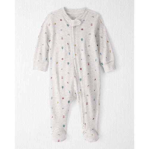 Baby Girl Organic Cotton Sleep & Play Pajamas in Nature Icon Print - Little Planet | Carter's