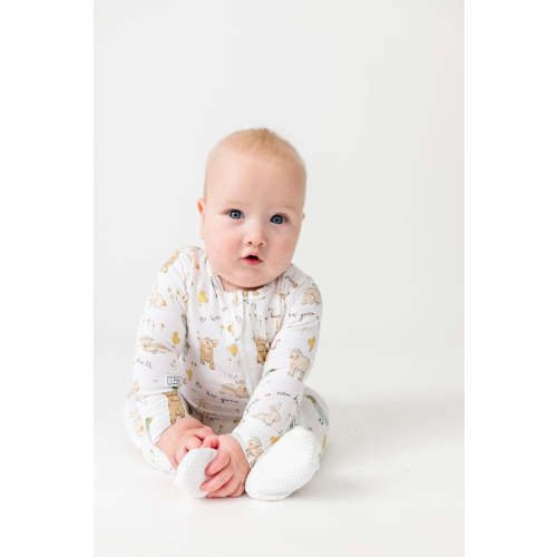 New Birth PJ Footed Onesie Bamboo – Holy Pals