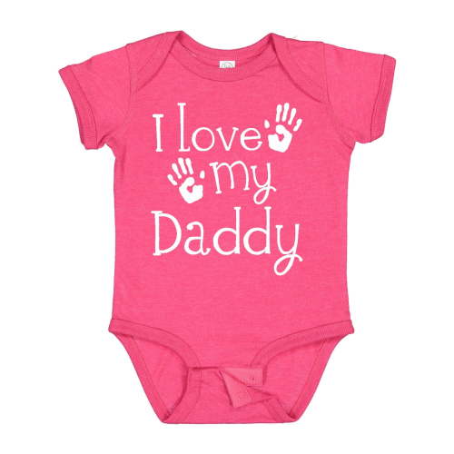 Inktastic I Love My Daddy Fathers Day Boys or Girls Baby Bodysuit