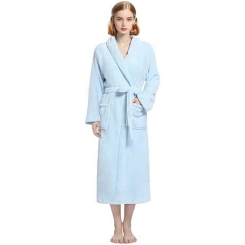 Plush Soft Robes for Women, Premium Fleece Womens Robe Cozy Warm Bathrobe