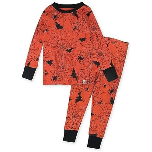 HonestBaby unisex-baby Celebration 2-piece Pajamas Sleepwear Pjs 100% Organic Cotton for Baby, Toddler, Kids