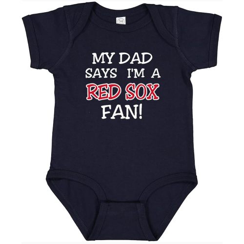 Cute My Dad Says I am a Baseball Fan Baby Bodysuit