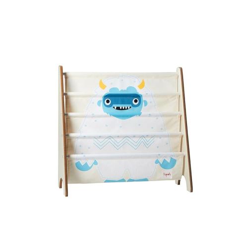 3 Sprouts Kids Book Rack - Space-Saving Bookshelf for Children's Room - Toddler Bookcase Organizer, Book Shelf Ages 3+, Yeti