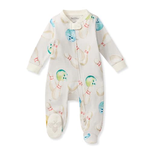 Burt's Bees Baby Organic Cotton Sleep and Play Footed Pajamas for Boys