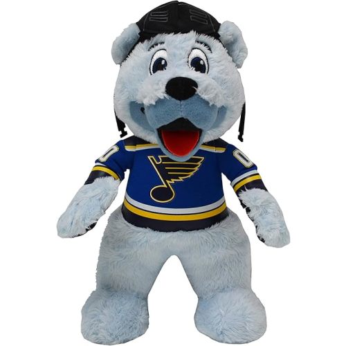 Bleacher Creatures St. Louis Blues Louie The Bear 10" Plush Figure- A Mascot for Play or Display