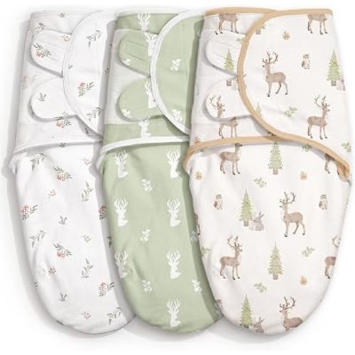 GLLQUEN BABY Swaddles for Newborns 0-3 Months, Adjustable & Easy Fastener