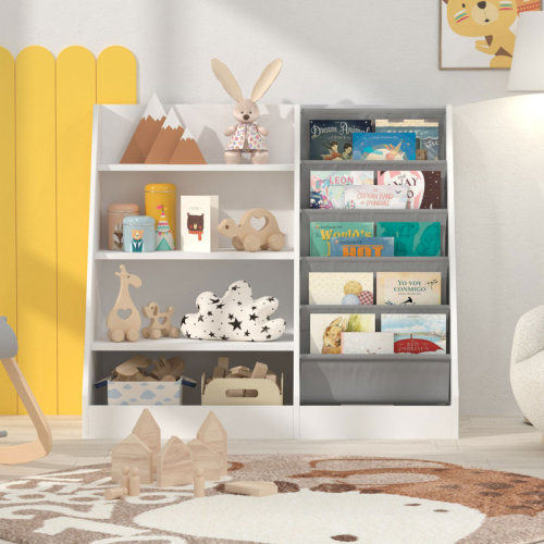 Latitude Run® Maggiorina Kids Standard Bookcase, Storage Book Rack, Organizer Cabinet, Book Display & Reviews | Wayfair