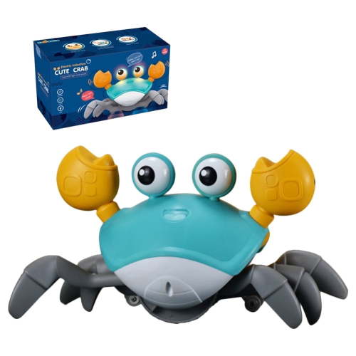 Crawling Crab Baby Toy ,Toddler Interactive Toys with Sensor Obstacle Avoidance Function,Fun Moving Toy for Babies,Toddlers and Kids
