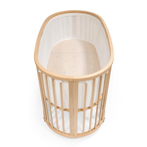 Stokke Sleepi Mesh Liner V3, White - Breathable 3D Mesh for Safe Sleep - Designed for The Oval Sleepi Bed - Machine Washable