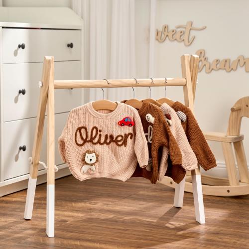 Personalized Sweater - Custom Embroidered Baby Sweater -  Toddler Knit Sweatshirt - Baby Name Jumper