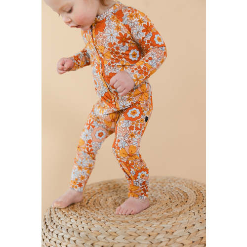 Marigold - Zippy Floral Zipper Romper – August + Willow