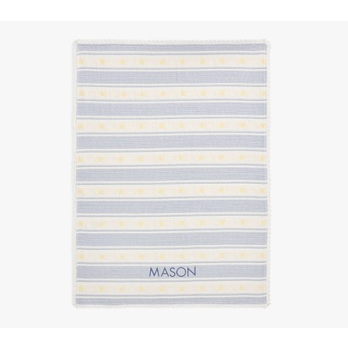 Matelasse Stripe Jacquard Baby Blanket