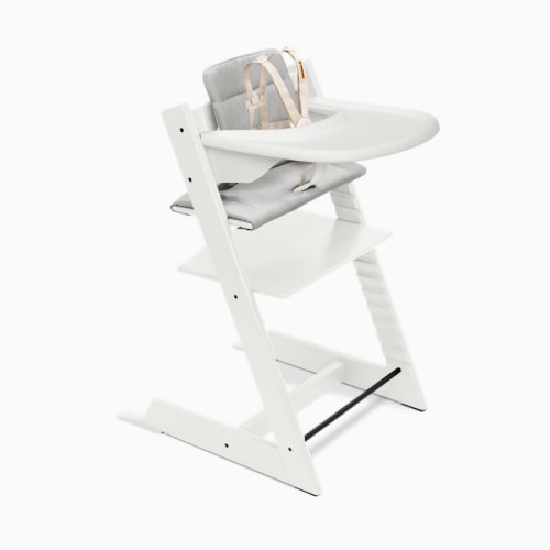 Tripp Trapp High Chair Complete² - White / Anthracite Cushion/ White Tray