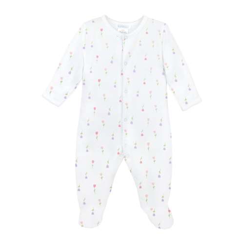 Bloom Tulips Printed Footie | Baby Girl