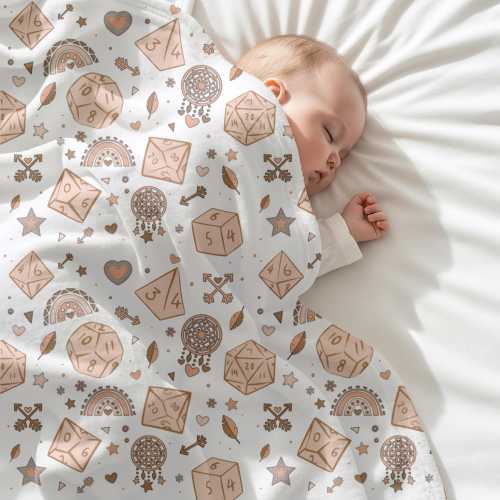 Dream Catcher Dice Velveteen Baby Blanket