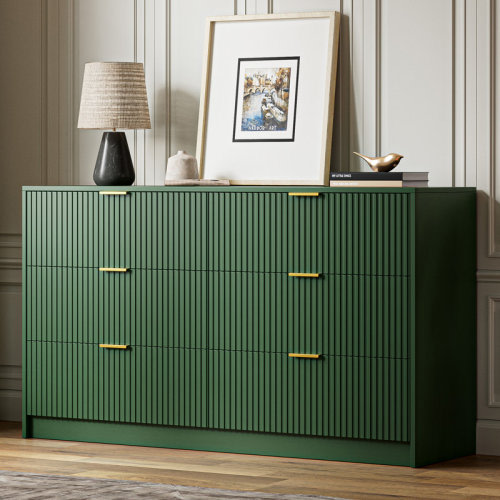 Ebern Designs 6 - Drawer Dresser, 55.1" W & Reviews | Wayfair