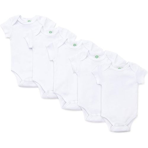 Little Me Unisex 5-Pack Bodysuit, White, Newborn
