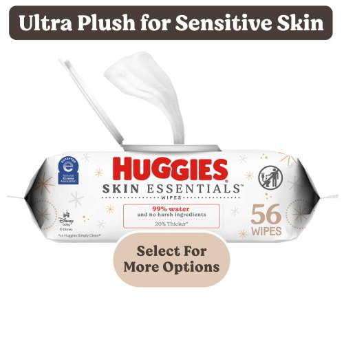Huggies Skin Essentials Baby Wipes, 1 Pack, 56 Total Count (Select for More)