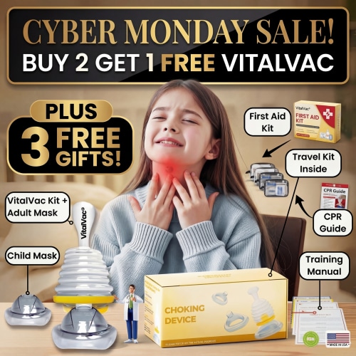 CYBER MONDAY SALE: Protect Your Family with VitalVac®— Choking Emergency Device