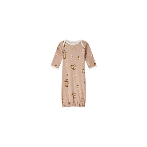 Organic Cotton Newborn Gown and Hat Set