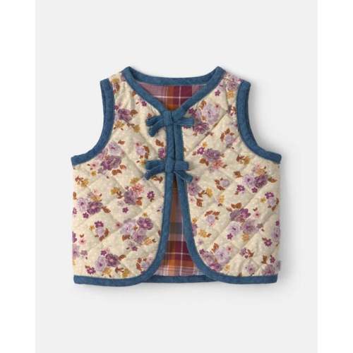 Baby Girl Floral Vest - Cream - OshKosh B'gosh | Carter's
