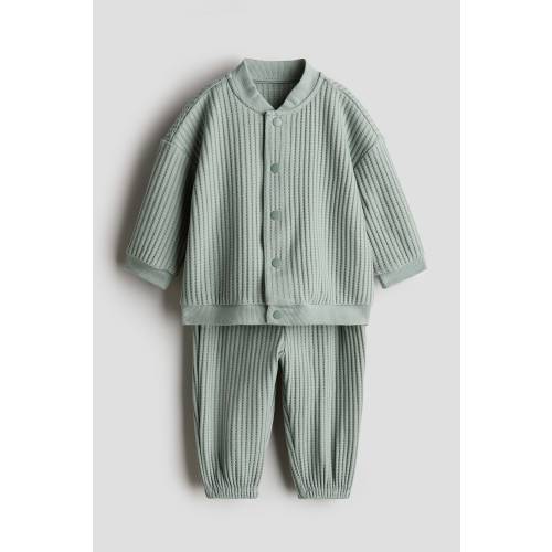 2-PIECE WAFFLED JERSEY SET