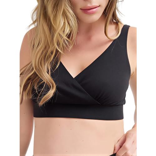 HATCH The Dream Feed Nursing and Sleep Bra, Stretchy & Wireless with Crossover Front Pull-Down Design for Easy Breastfeeding
