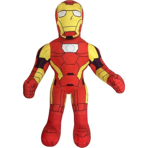 Marvel Super Hero Adventures Toddler Iron Man Plush Stuffed Pillow Buddy - Super Soft Polyester Microfiber, 20 inch (Official Marvel Product)