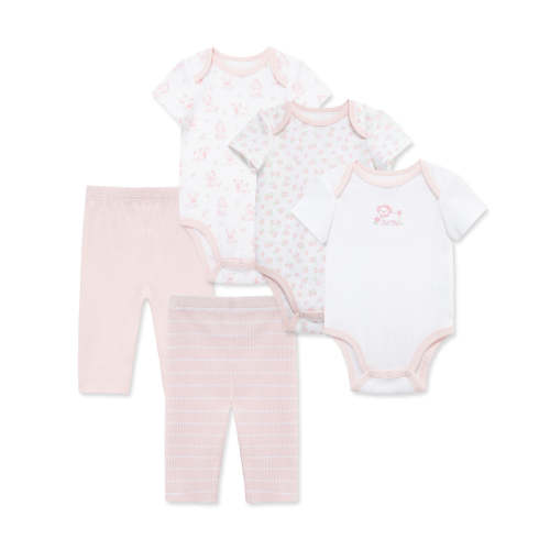 Pretty Puppies 5-Piece Bodysuits & Pants Set