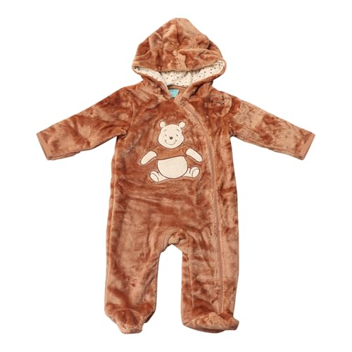 Magic Threadz Disney Clothes Baby Boy Hooded Pram Suit Newborn Fleece Coverall Footies with Ears Mickey, Pooh, Dumbo (0-6/9M)