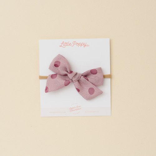 Vintage Wisteria Jacquard Bow for girls, Spring Bow – Little Poppy Co.