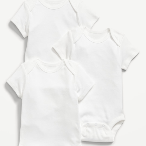 Short-Sleeve Bodysuit 3-Pack for Baby