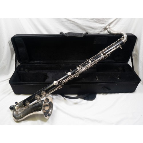 Selmer Paris Model 33 Professional Wood Bass Clarinet, Beautiful Silver, Low Eb