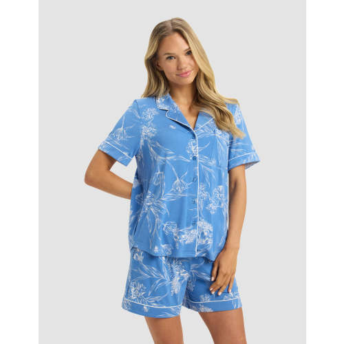 Women's Bamboo Stretch-Knit Short Sleeve Pajama Top