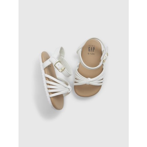 Baby Strappy Sandals in new off white, size: 0-3 M
