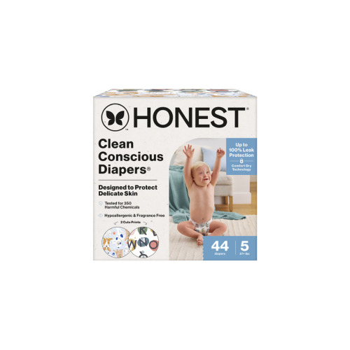 The Honest Company Club Box Diapers Its a Pawty and All The Letters